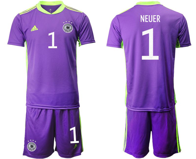 Men 2021 World Cup National Germany purple goalkeeper #1 Soccer Jerseys->germany jersey->Soccer Country Jersey